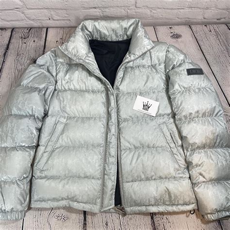 dior puffer silver|dior puffer coat men's.